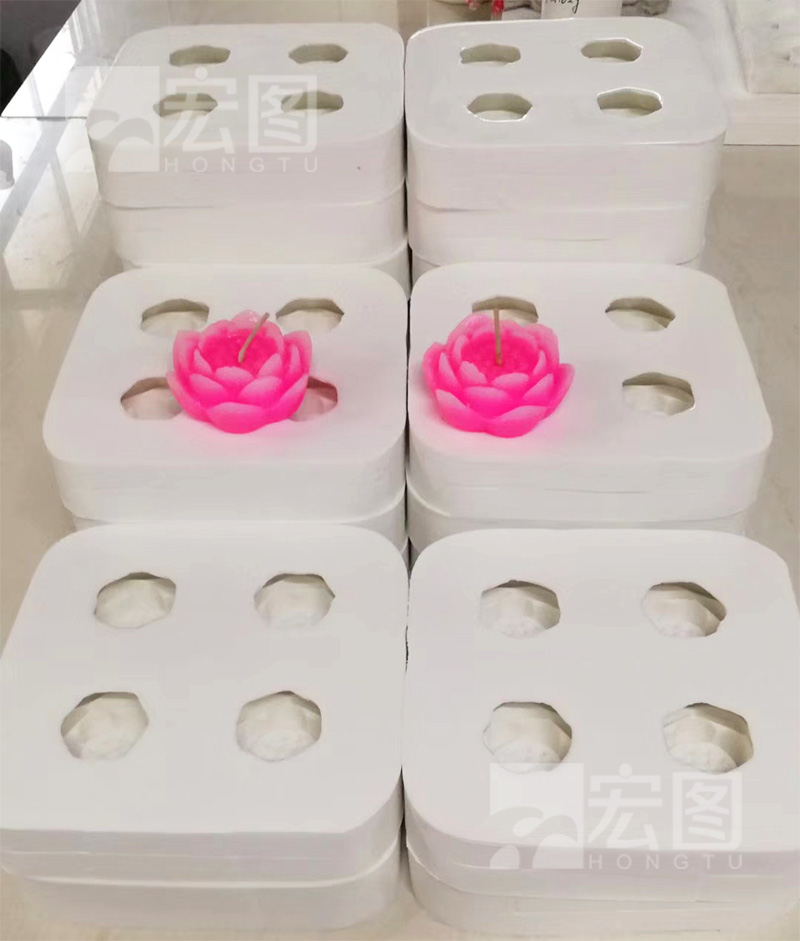 莲花蜡烛硅胶模具和莲花蜡烛成品 莲花蜡烛硅胶模具和莲花蜡烛成品