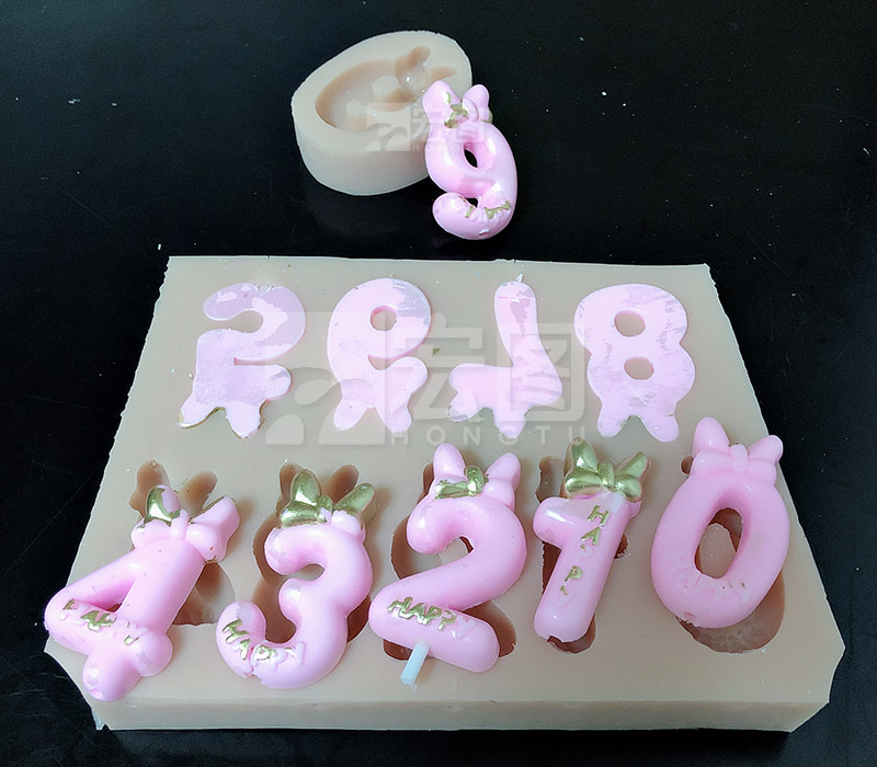 数字生日蜡烛硅胶模具 数字生日蜡烛硅胶模具