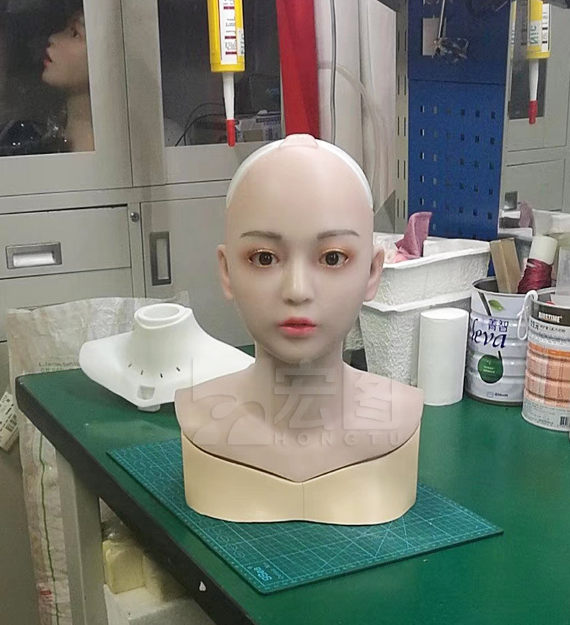 机器人头部硅胶外化妆 机器人头部硅胶外化妆