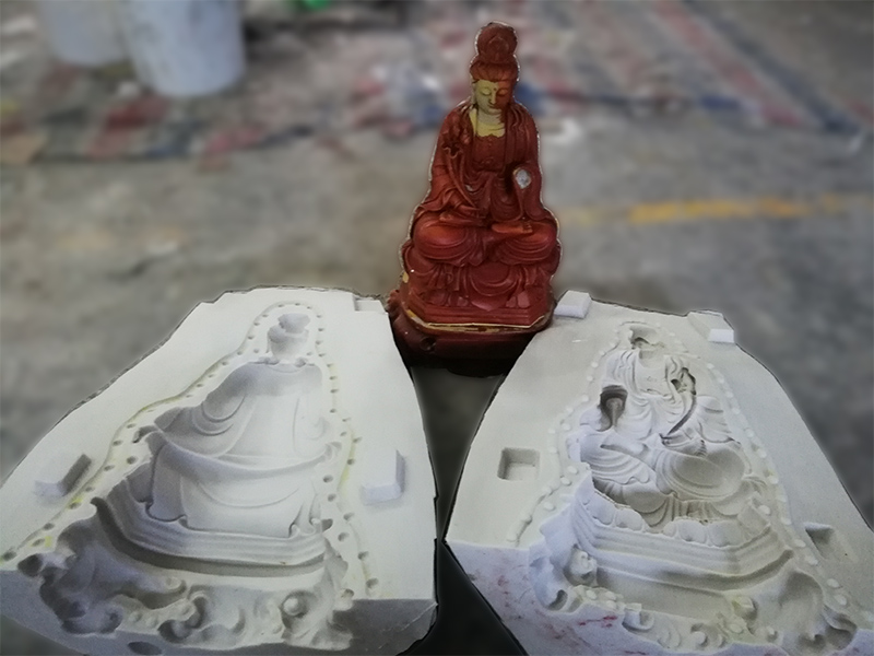 树脂观音硅胶模具开模 树脂观音硅胶模具开模