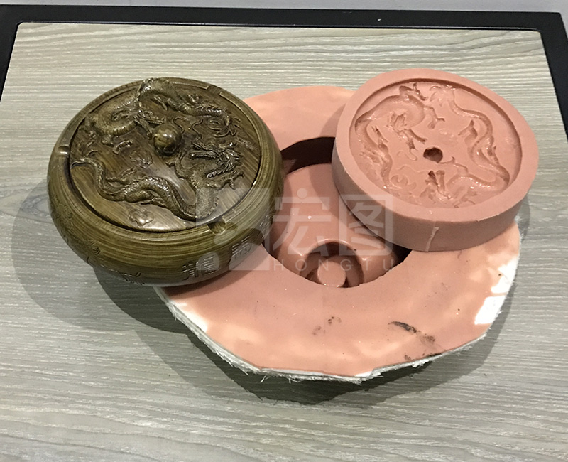 龙图烟灰缸硅胶模具