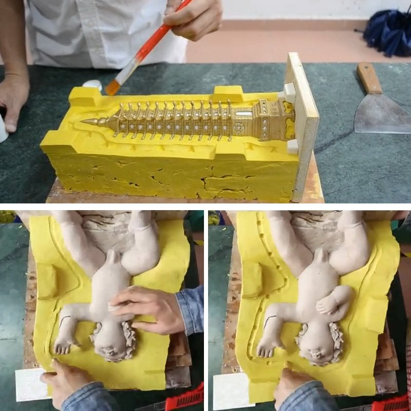 分片刷模硅胶的画模线 分片刷模硅胶的画模线